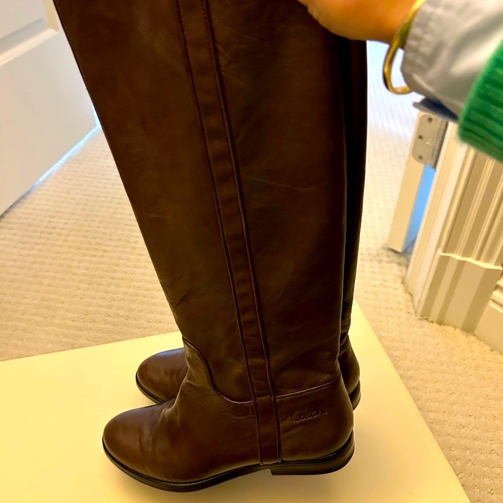 Coach Espresso Knee-High Boots - Picture 2 of 12